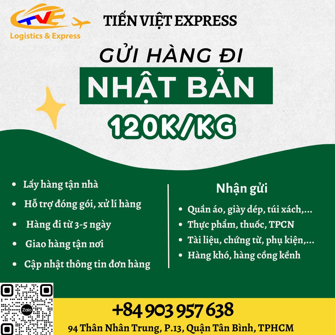 Gửi hàng đi Nhật Bản  - Tiến Việt Express